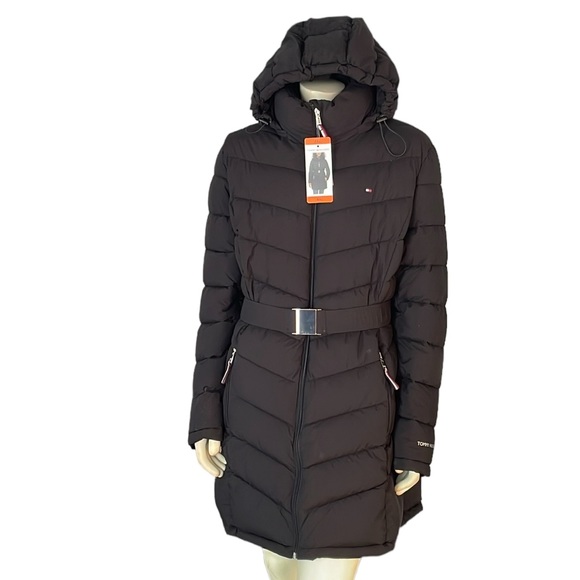 Tommy Hilfiger - Belted Puffer Winter Jacket - Picture 8 of 8
